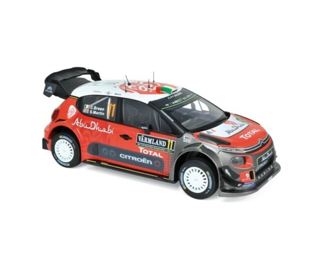 1:18 Citroen C3 WRC #11 C.Breen Rally Sweden 2018