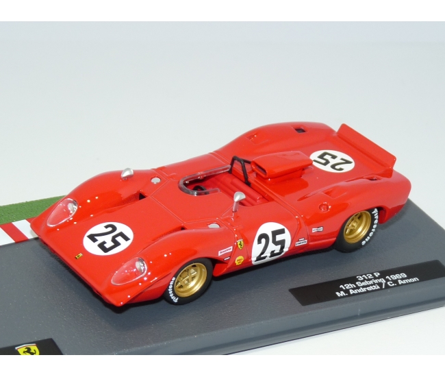 1:43 Ferrari 312P #25 M.Andretti Sebring 12h 1969