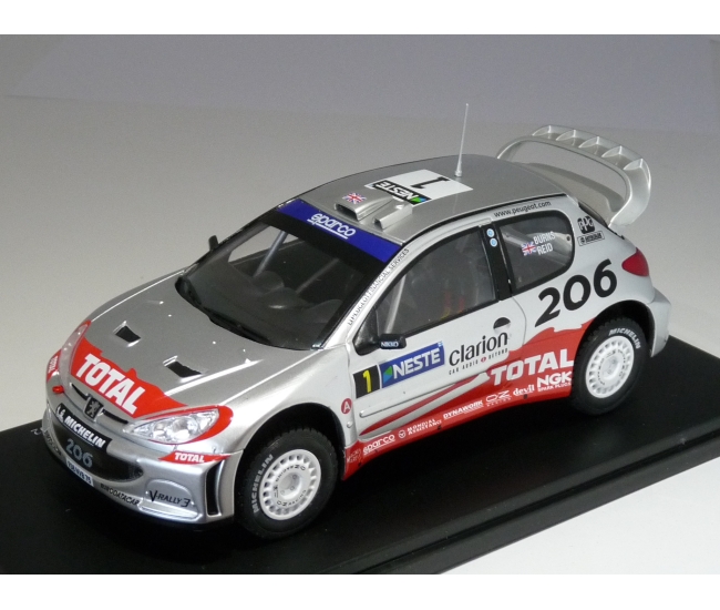 1:24 Peugeot 206 WRC #1 R.Burns Rally Finland 2002