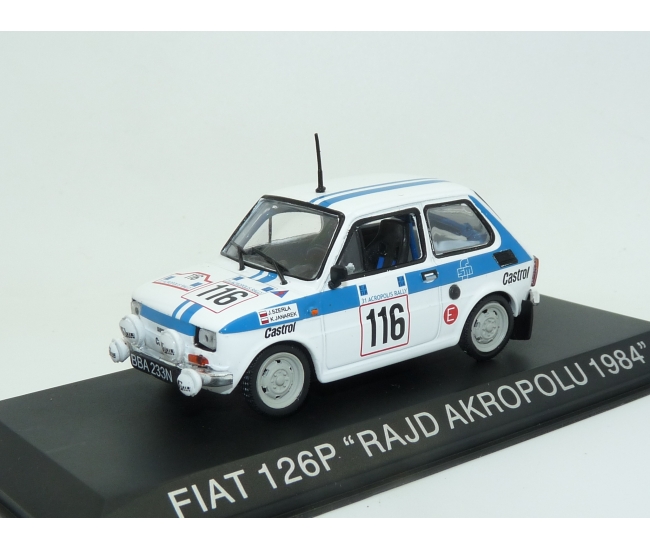1:43 Fiat 126P #116 J.Szerla Rally Acropolis 1984