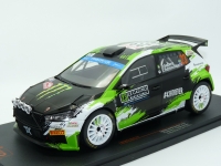 1:18 Skoda Fabia Rally2 #23 O.Solberg Rally Monte Carlo 2023