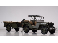 1:8 Jeep Willys MB with trailer