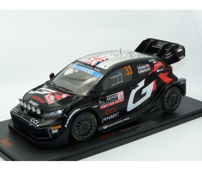 1:18 Toyota Yaris Rally1 WRC #33 E.Evans Rally Monte Carlo Night version 2024