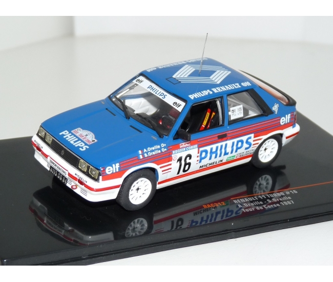 1:43 Renault 11 Turbo #16 A.Oreille Rally tour De Corse 1987