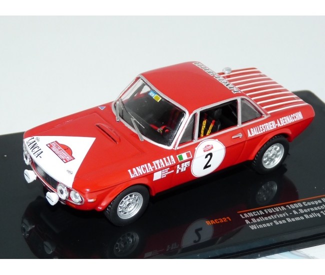 1:43 Lancia Fulvia 1600 Coupe HF #2 A.Ballestrieri Winner Rally San Remo 1972