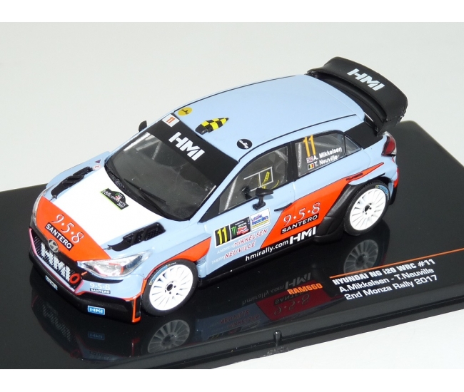 1:43 Hyundai NG i20 WRC #11 A.Mikkelsen 2nd Monza Rally 2017