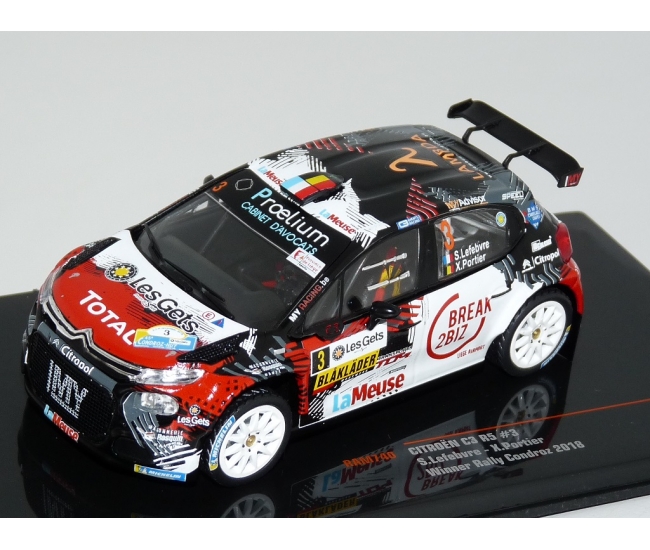 1:43 Citroen C3 R5 #3 S.Lefebvre Rally Condroz 2018