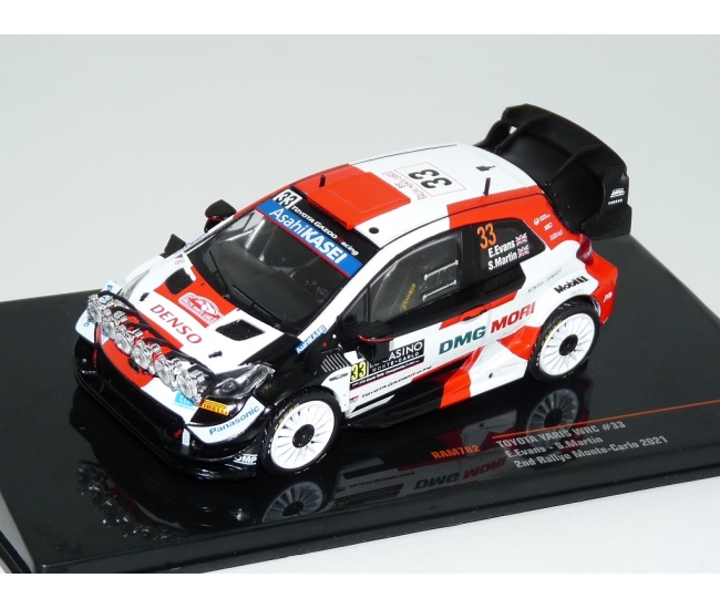 1:43 Toyota Yaris #33 E.Evans Rally Monte Carlo 2021