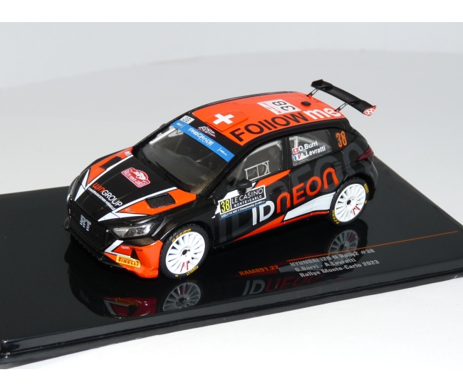 1:43 Hyundai i20 N Rally2 #38 O.Burri Rally Monte Carlo 2023