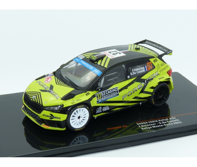 1:43 Skoda Fabia Rally2 #37 F.Delecour Rally Monte Carlo 2023