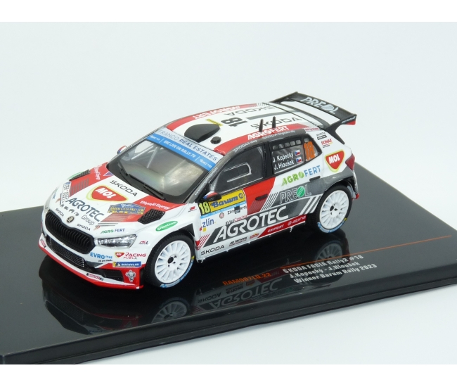 1:43 Skoda Fabia Rally2 #18 J.Kopecky Winner Barum Rally 2023