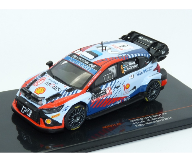 1:43 Hyundai i20 N Rally1 WRC #8 O.Tanak Rally Monte Carlo 2024