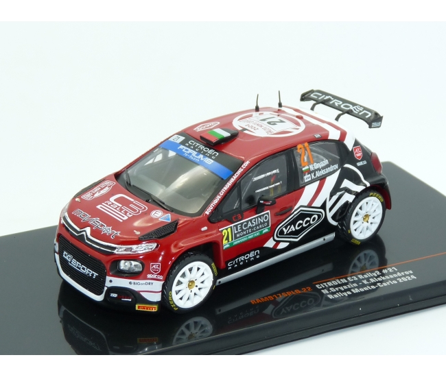 1:43 Citroen C3 Rally 2 #21 N.Gryazin Rally Monte Carlo 2024