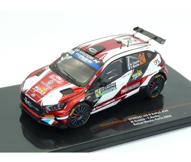 1:43 Hyundai i20 N Rally2 #24 N.Ciamin Rallye Monte Carlo 2024