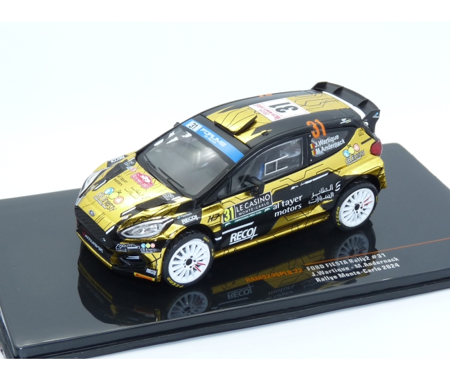 1:43 Ford Fiesta Rally2 #31 J.Wartique Rally Monte Carlo 2024