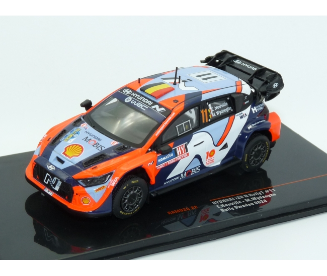 1:43 Hyundai i20 N Rally1 WRC #11 Neuville Rally Sweden 2024