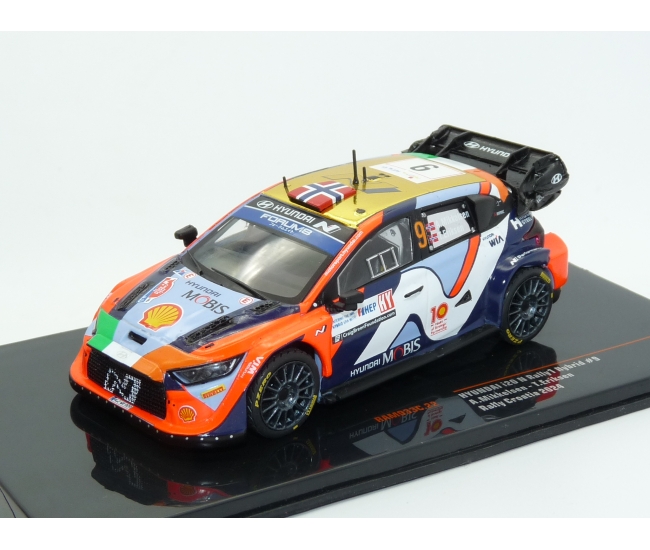 1:43 Hyundai I20 N Rally1 WRC #9 A.Mikkelsen Rally Croatia 2024