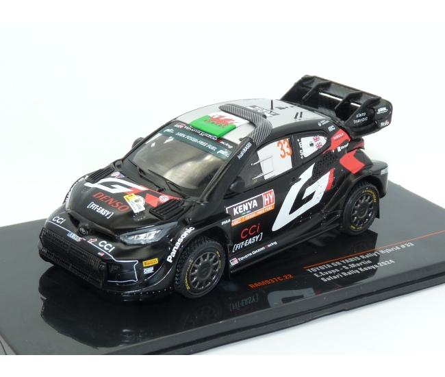 1:43 Toyota Yaris Rally1 WRC #33 E.Evans Rally Kenya 2024