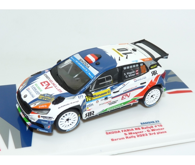 1:43 Skoda Fabia RS Rally2 #10 S.Wagner Barum Rally 2023