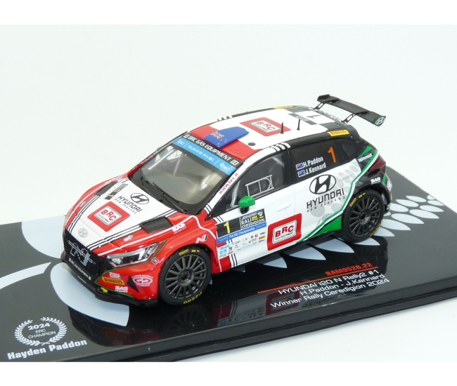 1:43 Hyundai i20 N Rally2 #1 H.Paddon Rally Ceredigion 2024