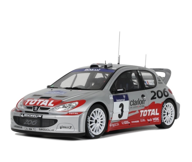 1:18 Peugeot 206 WRC #3 G.Panizzi Rally TdC 2002